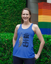 Load image into Gallery viewer, A Granddaughter To A Grandpa With Wings Handheld Gift For Granddaughter Ladies Flowy Tank
