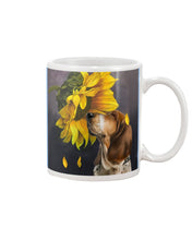 Load image into Gallery viewer, Basset Hound With Sunflower Special Custom Design For Dog Lovers Mug

