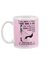Load image into Gallery viewer, A Girl Really Loved Dogs And Tattoos  Unique Custom Design Mug
