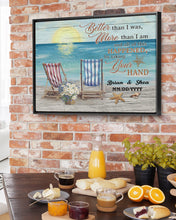 Load image into Gallery viewer, Better Than I Was More Than I Am Beach Framed Matte Canvas

