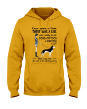 Load image into Gallery viewer, A Girl Really Loved Dogs And Tattoos  Unique Custom Design Hoodie
