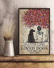 Load image into Gallery viewer, Beneath Colorful Tree There Was A Girl Who Really Loved English Cocker Spaniel Dogs Vertical Poster
