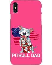 Load image into Gallery viewer, Black Phone Case Pitbull Dad Gift For Pitbull Lovers Phone case
