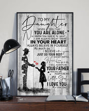 Load image into Gallery viewer, Always Be Your Father Dad Gift For Daughter Vertical Poster
