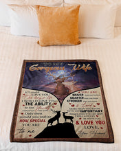 Load image into Gallery viewer, Always Be With You Loving Deer Mystery Husband Gift For Wife Fleece Blanket
