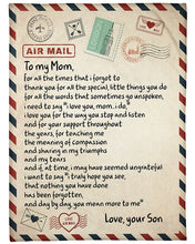 Load image into Gallery viewer, You Mean More To Me Mail Letter Son Gift For Mom Fleece Blanket
