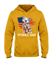 Load image into Gallery viewer, Black Phone Case Pitbull Dad Gift For Pitbull Lovers Hoodie
