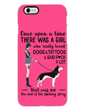 Load image into Gallery viewer, A Girl Really Loved Dogs And Tattoos  Unique Custom Design Phone case
