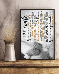 You Are Loved More Than You Know Gift For Wife Vertical Poster