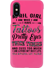 Load image into Gallery viewer, April Girl Has Tattoos Pretty Eyes Thick Thighs For Birthday Gift Phone case
