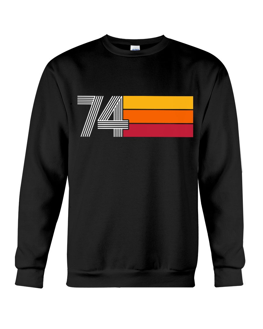 46th Birthday Gift Vintage 1974 Classic Retro Vintage Sweatshirt