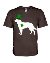 Load image into Gallery viewer, Australian Kelpie Lucky Leprechaun St. Patrick's Day Color Changing Mug Guys V-Neck
