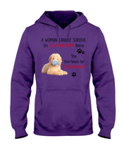 Load image into Gallery viewer, A Woman Can't Survive On Self-quarantine Alone Also Needs Golden Doodle Hoodie
