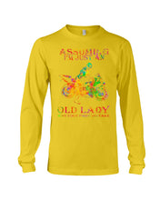 Load image into Gallery viewer, Assuming I'm Just An Old Lady Loves Motorbike For Sport Lovers Unisex Long Sleeve
