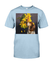 Load image into Gallery viewer, Basset Hound With Sunflower Special Custom Design For Dog Lovers Guys Tee

