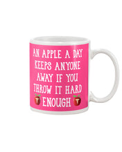 Load image into Gallery viewer, An Apple A Day Keeps Anyone Away Special Custom Design Mug
