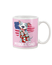 Load image into Gallery viewer, Black Phone Case Pitbull Dad Gift For Pitbull Lovers Mug
