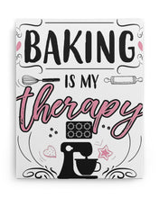 Load image into Gallery viewer, Baking Is My Therapy Gift For Baker Matte Canvas
