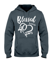 Load image into Gallery viewer, Blessed By God For  40 Years  Special Custom Design Hoodie
