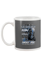 Load image into Gallery viewer, April Grumpy Old Man Will Shoot You Trending For Birthday Gift Mug
