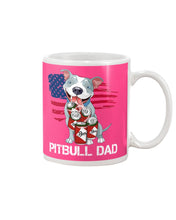 Load image into Gallery viewer, Black Phone Case Pitbull Dad Gift For Pitbull Lovers Mug
