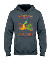 Load image into Gallery viewer, Assuming I'm Just An Old Lady Loves Motorbike For Sport Lovers Hoodie
