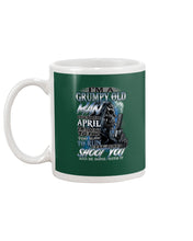 Load image into Gallery viewer, April Grumpy Old Man Will Shoot You Trending For Birthday Gift Mug

