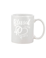 Load image into Gallery viewer, Blessed By God For  40 Years  Special Custom Design Mug
