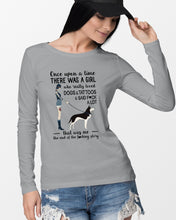 Load image into Gallery viewer, A Girl Really Loved Dogs And Tattoos  Unique Custom Design Unisex Long Sleeve
