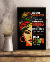 Load image into Gallery viewer, Abuelo  Gift For  Daughter Whenever You Feel Overwhelmed    Custom Design Vertical Poster
