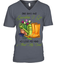Load image into Gallery viewer, And Into The Garden I Go To Lose My Mind And I Find My Soul Guys V-Neck
