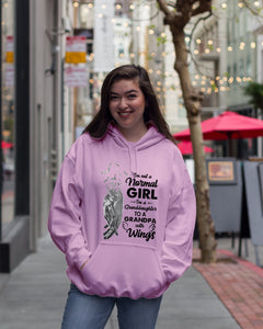 A Granddaughter To A Grandpa With Wings Handheld Gift For Granddaughter Hoodie