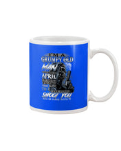 Load image into Gallery viewer, April Grumpy Old Man Will Shoot You Trending For Birthday Gift Mug
