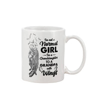 Load image into Gallery viewer, A Granddaughter To A Grandpa With Wings Handheld Gift For Granddaughter Mug

