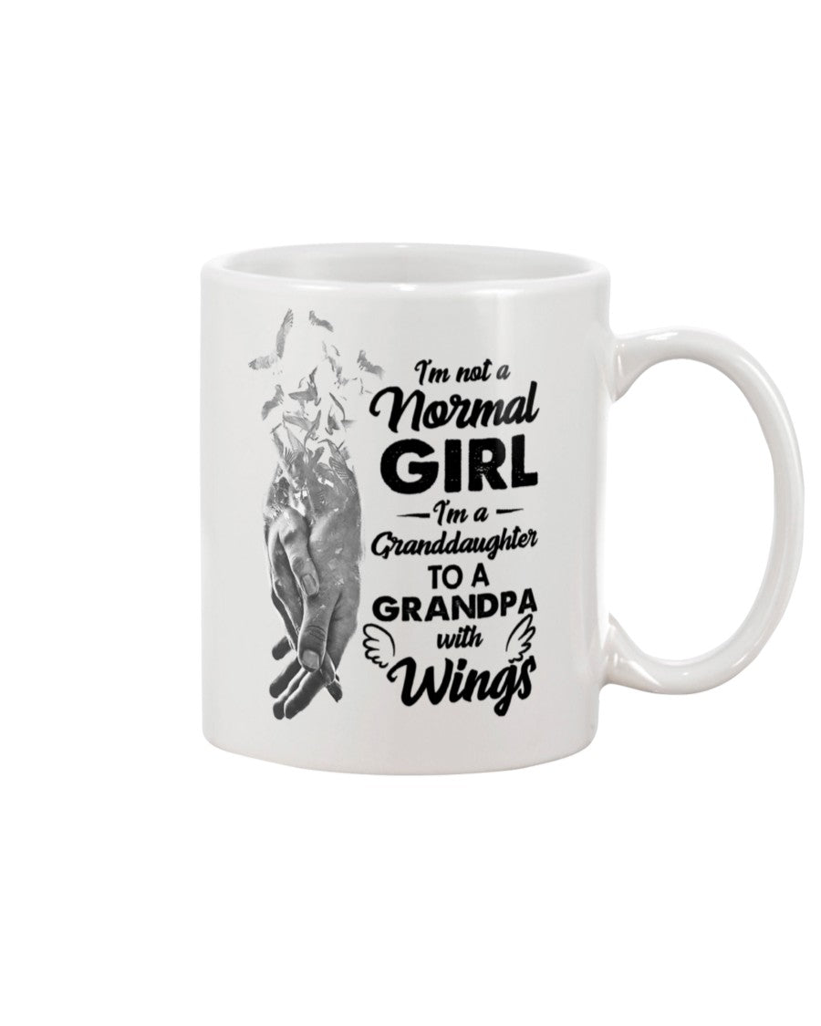 A Granddaughter To A Grandpa With Wings Handheld Gift For Granddaughter Mug