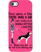 Load image into Gallery viewer, A Girl Really Loved Dogs And Tattoos  Unique Custom Design Phone case
