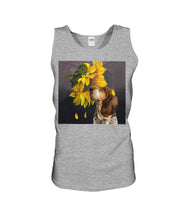 Load image into Gallery viewer, Basset Hound With Sunflower Special Custom Design For Dog Lovers Unisex Tank Top
