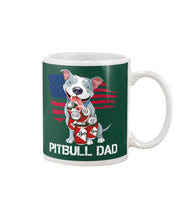 Load image into Gallery viewer, Black Phone Case Pitbull Dad Gift For Pitbull Lovers Mug

