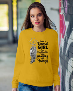 A Granddaughter To A Grandpa With Wings Handheld Gift For Granddaughter Sweatshirt