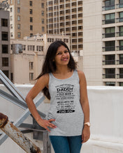 Load image into Gallery viewer, You Can&#39;t Scare Me I Have A Crazy Daddy Ladies Flowy Tank
