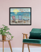 Load image into Gallery viewer, Better Than I Was More Than I Am Beach Framed Matte Canvas
