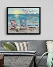 Load image into Gallery viewer, Better Than I Was More Than I Am Beach Framed Matte Canvas
