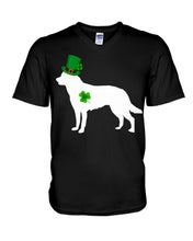 Load image into Gallery viewer, Australian Kelpie Lucky Leprechaun St. Patrick's Day Color Changing Mug Guys V-Neck
