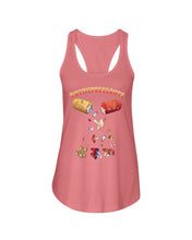 Load image into Gallery viewer, Antifepresants Mushrooms  Unique Custom Design For Cute Girls Ladies Flowy Tank
