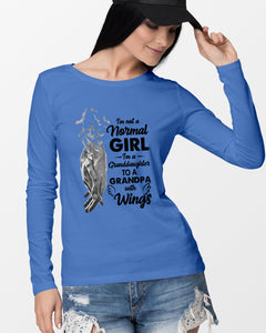 A Granddaughter To A Grandpa With Wings Handheld Gift For Granddaughter Unisex Long Sleeve