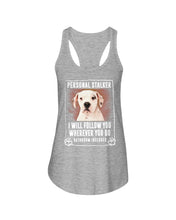 Load image into Gallery viewer, American Bulldog Personal Stalker St. Patrick's Day Printed Mug Ladies Flowy Tank
