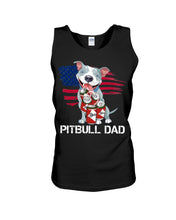 Load image into Gallery viewer, Black Phone Case Pitbull Dad Gift For Pitbull Lovers Unisex Tank Top

