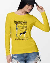 Load image into Gallery viewer, A Girl Really Loved Dogs And Tattoos  Unique Custom Design Unisex Long Sleeve
