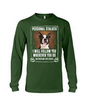 Load image into Gallery viewer, Boston Terrier Personal Stalker St. Patrick's Day Printed Mug Unisex Long Sleeve
