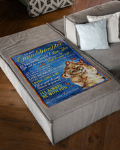 Load image into Gallery viewer, Baby Lion Butterflies Always Be With You Grandma Gift For Granddaughter Fleece Blanket
